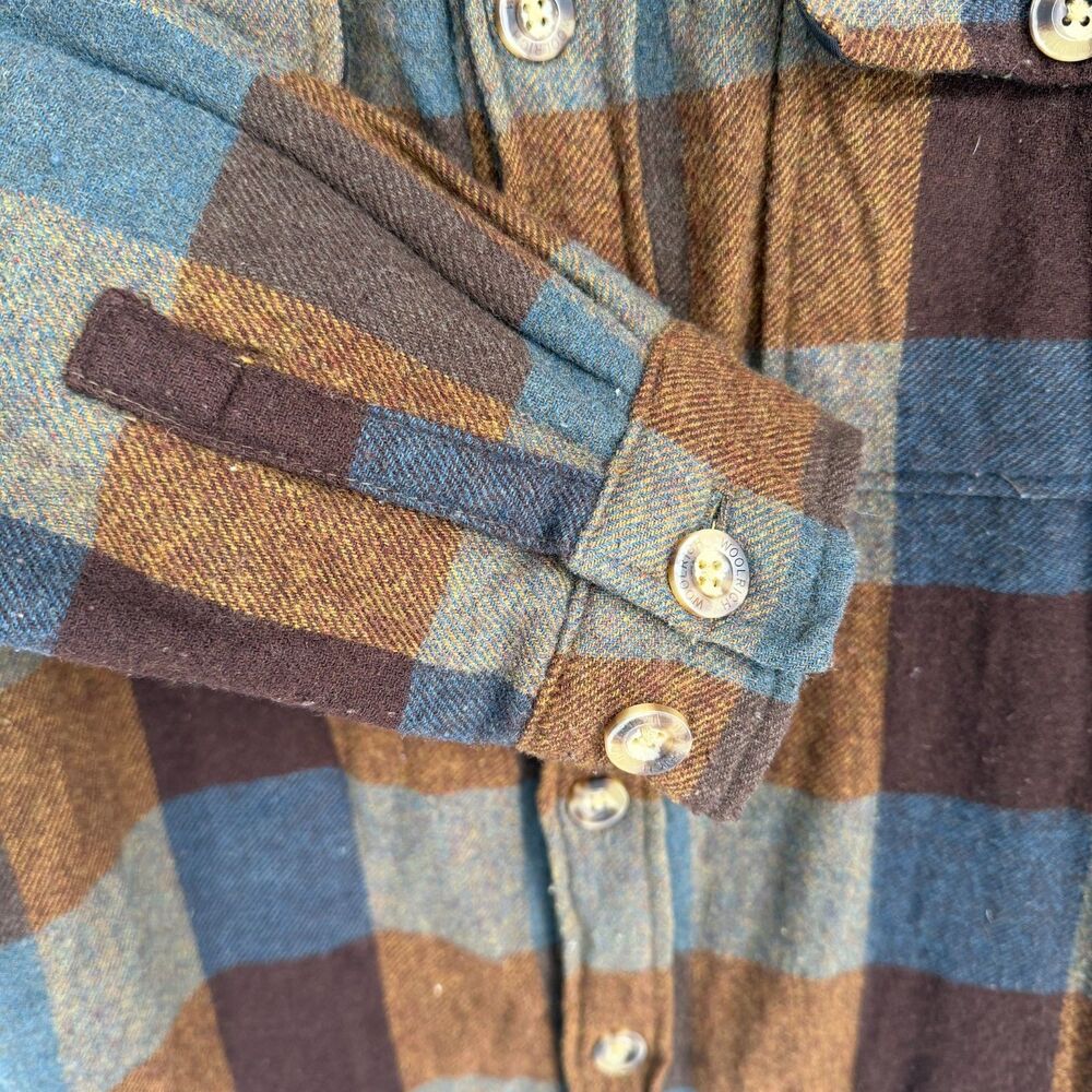 Woolrich Charley Shirt Jacket Sherpa Lined Wool Plaid Shacket Mens L Chore Coat - Picture 7 of 11